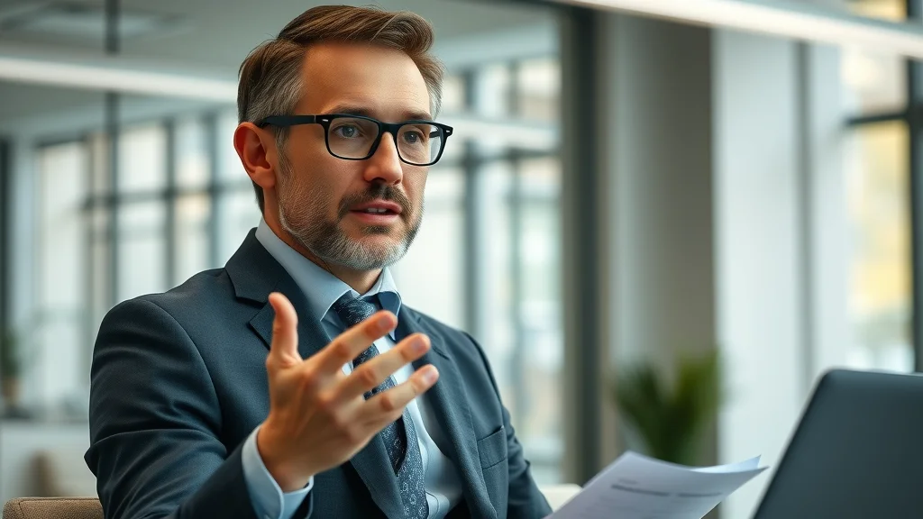 Professional business expert sharing insights to build ai trust signals