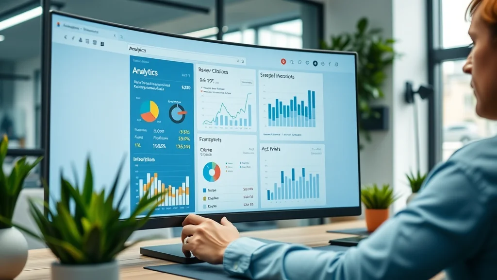 Analytics dashboard showing ai trust signals metrics like reviews and citations