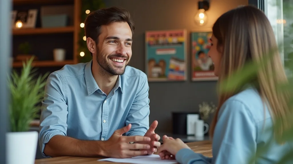 Using Localized Content to Boost Your Business’s AI Recommendations Local business consultant advising customer on solving a neighborhood issue